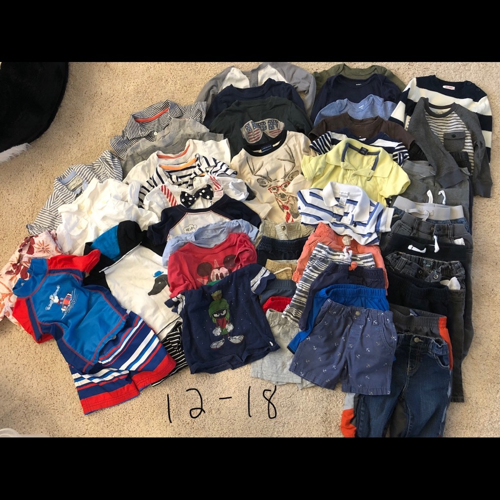 Boys 12-18 month size LOT